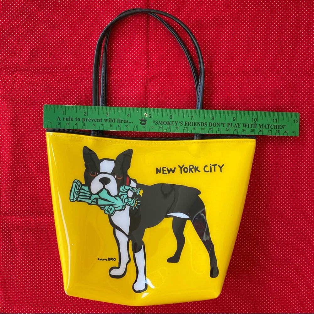 RARE Marc Tetro Boston
Terrier New York City. Small Handbag / Vinyl Purse - Picture 2 of 10